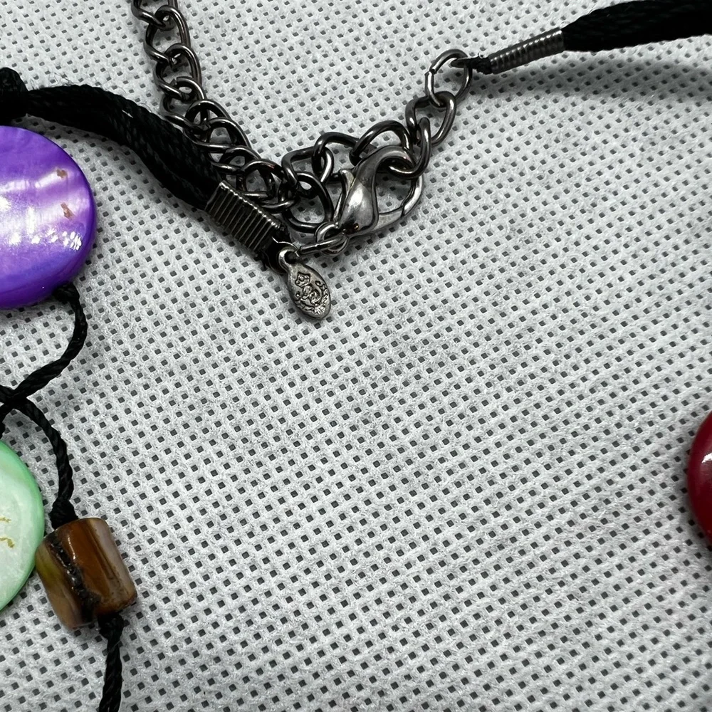 🆕 Vintage multicolored Rare necklace - Picture 9 of 11